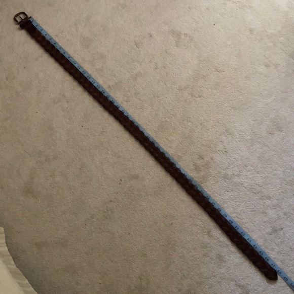 Men’s Eddie Bauer Tan Woven leather belt - Picture 7 of 9